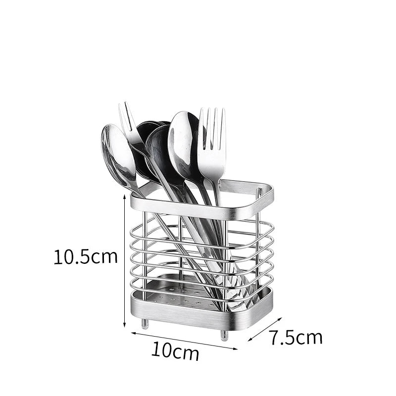rangement couverts argenté noir fourchettes cuillères couteaux support cuisine barreaux horizontal vertical moderne minimaliste