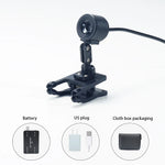 microphone portable noir clips câble moderne lisse rond opacité