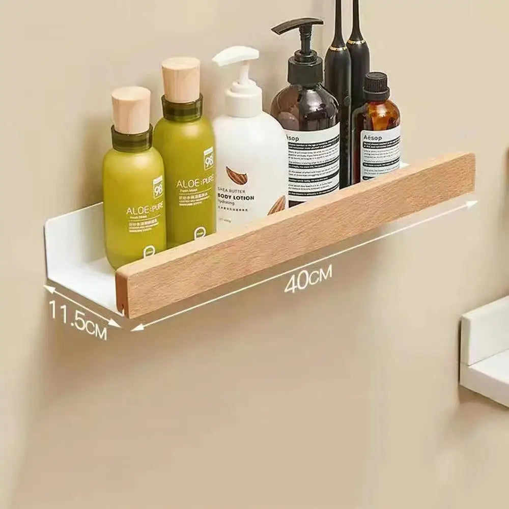 étagère murale bois blanc moderne rangement salle bain efficace anti humidité résistante corrosion minimaliste