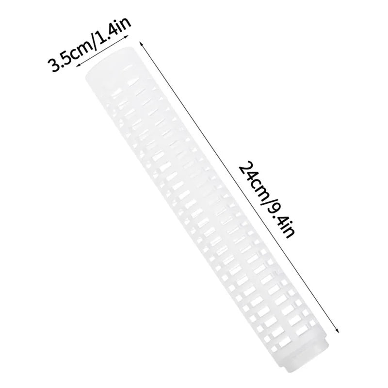 support plante plastique blanc moderne grille mailles régulières insertion sol