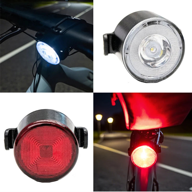 lampes vélo avant arrière led rechargeable usb noir blanc rouge moderne minimaliste