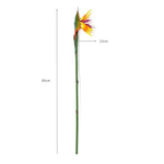 plantes artificielles oiseau paradis bouquet fleurs vert jaune orange rouge moderne décoration intérieur maison