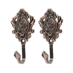 crochet mural vintage baroque argenté bronze doré décoration intérieure ancien fixations