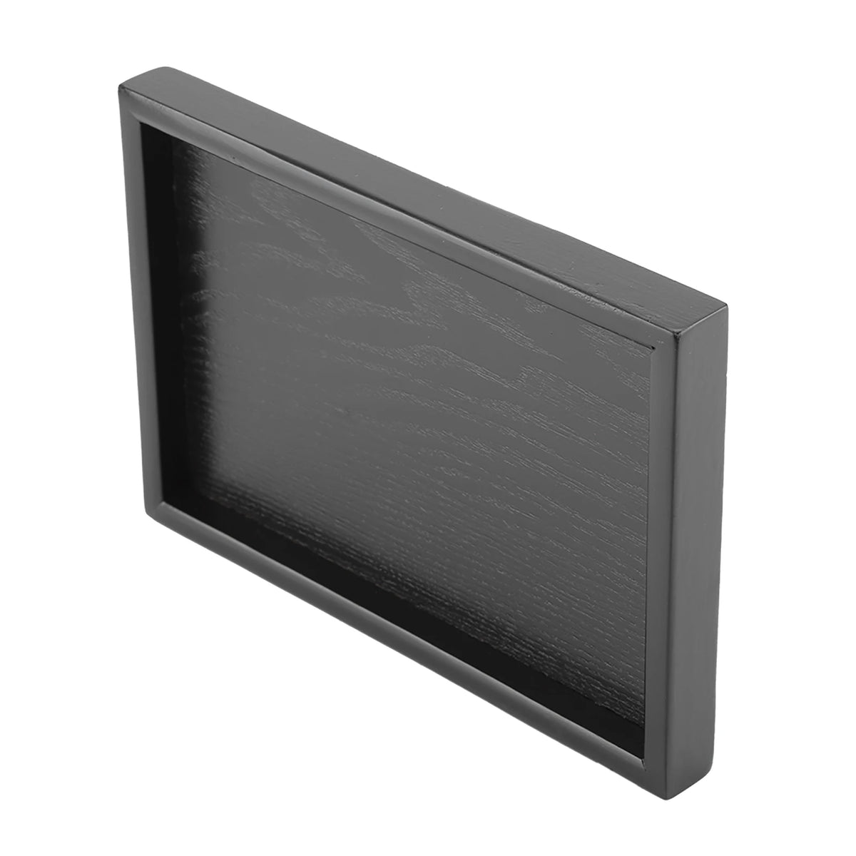 Plateau rectangulaire en bois utilisé pour servir des collations