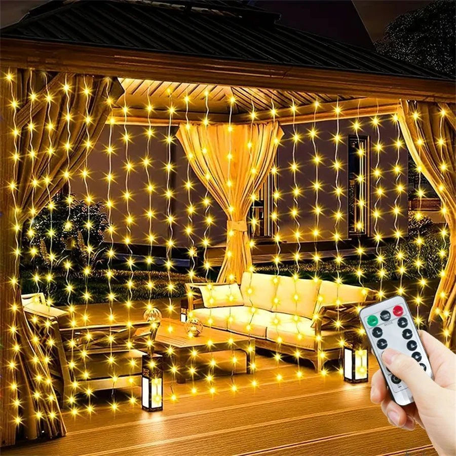 guirlande lumineuse led étoiles blanc chaud moderne clips usb modes festive noël mariage