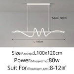 lumière suspendue moderne abstraite 100cm 120cm noir blanc doré minimaliste