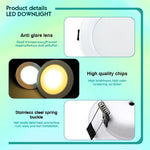 spots led blancs modernes clips métalliques 3w 5w 7w 9w 12w 15w 220v