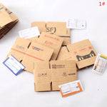 miniatures colis FedEx DHL Amazon UPS EMS STO SF express carton papier opaques logos