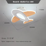 lampe moderne blanche bois contemporain métal éclairage chambre enfant fixations invisible