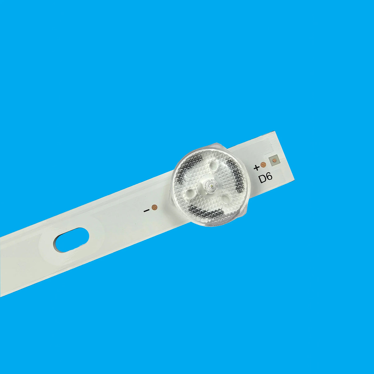 barre lumineuse led blanc moderne connecteur led étiquette technique symboles polarité numéro pièce