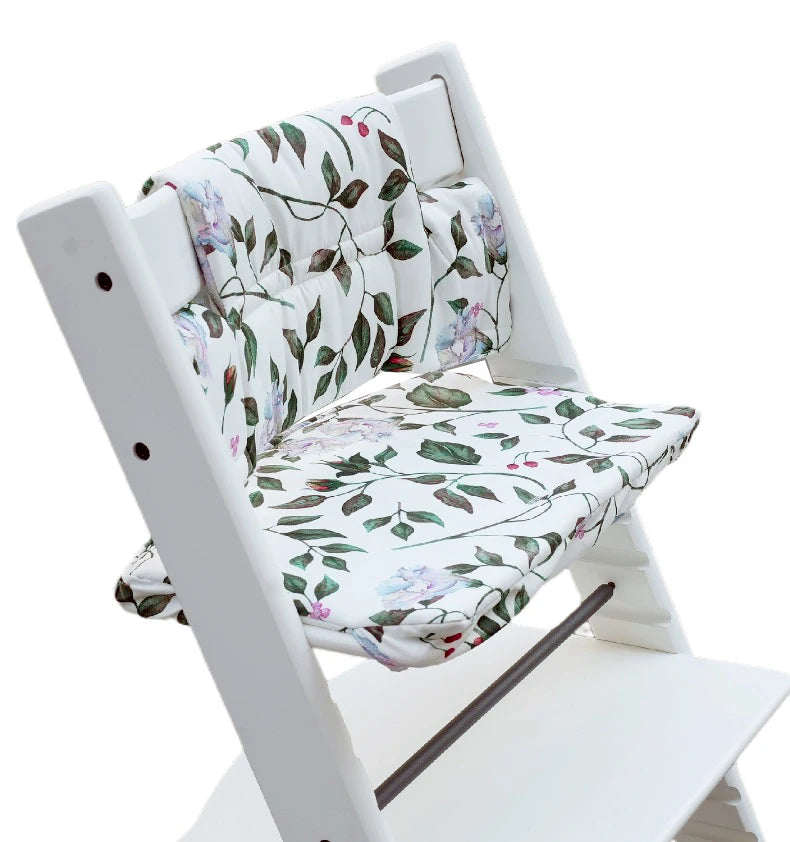 coussin imperméable coton polyester chaise enfant blanc noir moderne plateau repose pieds
