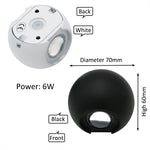 Lampe murale LED moderne sphérique blanc noir 249 2000 lumens 85 265V
