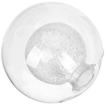 abat jour globe verre transparent moderne 10cm 10cm opacité mat facile suspension