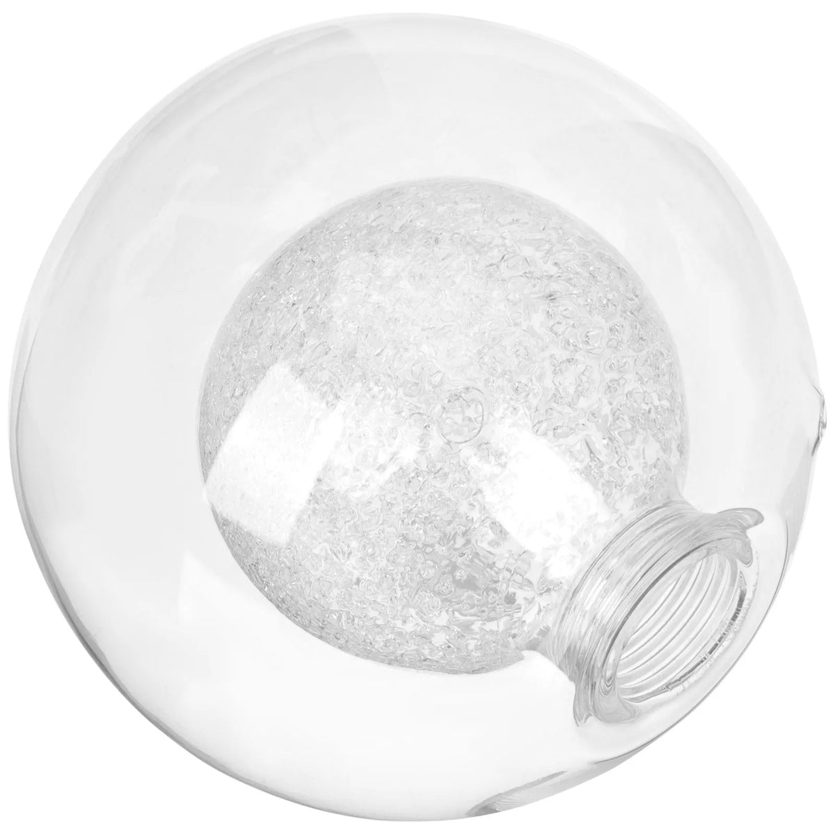 abat jour globe verre transparent moderne 10cm 10cm opacité mat facile suspension