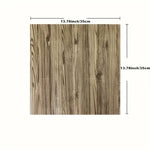 sticker mural 3d bois autocollant moderne imperméable 35x35cm naturel beige clair