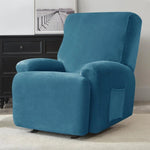 housse canapé fauteuil relax velours doux gris jaune rose bleu moderne extensible