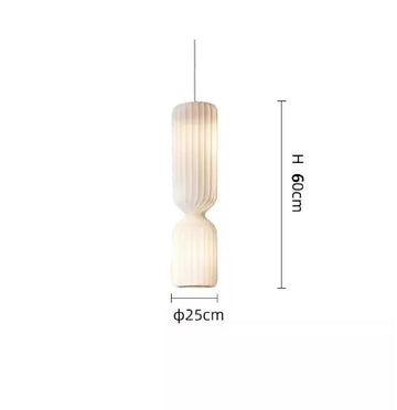 lampe sol moderne blanche tissu rayures verticales cylindrique salon chambre intérieur chic