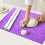 tapis pâtisserie silicone violet bleu rose motifs règles adhésif pratique décoratif 30x40cm 60x45cm