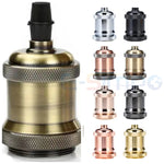 support lampe vintage or noir vis fixations embouts protection base e26 e27 led cfl