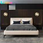 applique murale moderne dorée led fixée mur 30cm lumière froide chaude économieénergie