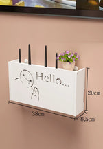 cache réseaux souriant wifi antennes décoration moderne blanc ventilation grille