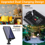 guirlande lumineuse solaire extérieure ampoules led transparentes vintage jardin noëlintérieur