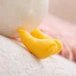 peluche canard mignon cartoon blanc turquoise jaune coton pp décoration chambre cadeau anniversaire noel