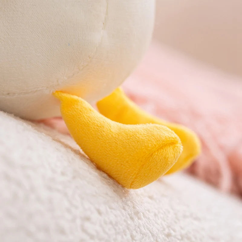 peluche canard mignon cartoon blanc turquoise jaune coton pp décoration chambre cadeau anniversaire noel