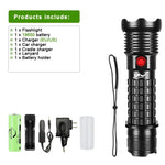 torche lampe poche plongée plombeuse 9900 lumens led noire texturée résistante rechargeable