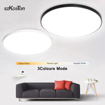 plafonnier led moderne blanc 37cm 2492000 flux lumineux cuisine chambre salon salle bain