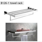 accessoires salle bain chrome modernes porte serviettes savon mural lisse fixations murales