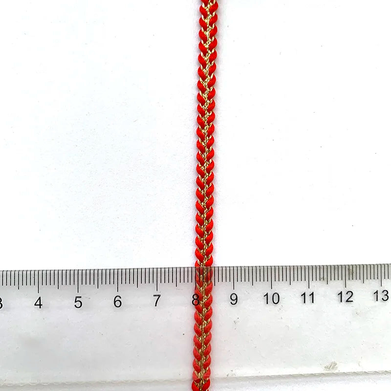 dentelle polyester or rouge mariage noire blanche classique 5m trims deco travaux manuels