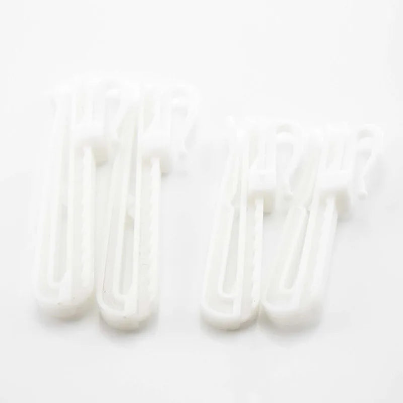 anneaux rideau blancs clips fixation 7cm 8.5cm accessoires rideau visibles modernes fonctionnels