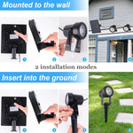 projecteur solaire led ip65 moderne adhésif noir ledextérieur jardin décorationalleyway wall tree court street