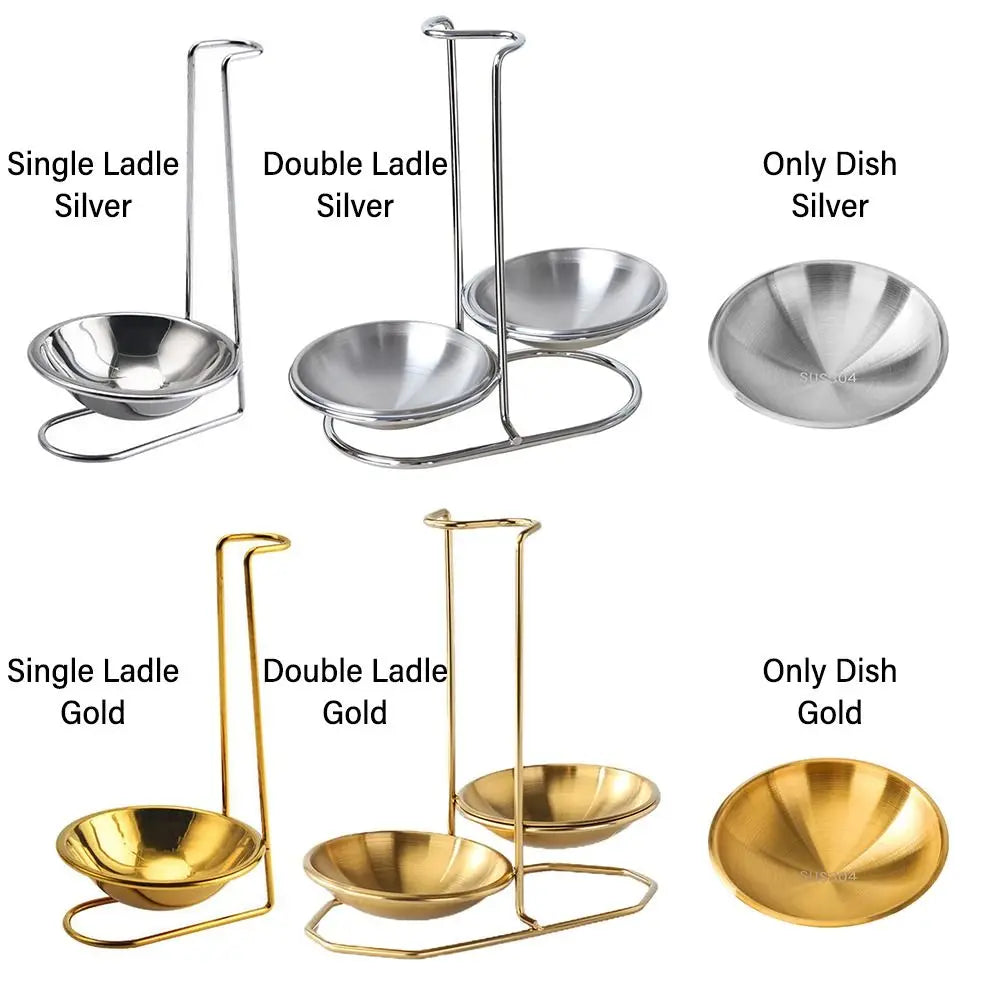 support cuillères bols argent or moderne fixation clips cuisine accessoires rangement vertical minimaliste
