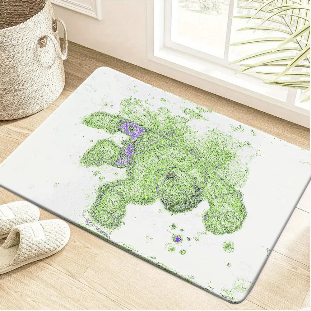 tapis gris personnalisé yoda véhicule antidérapant moderne entrée maison salon