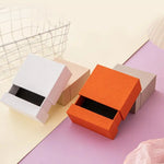 boîtes bijoux orange noir gris contemporaines multi compartiments vides