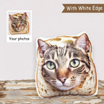 oreiller personnalisé animal visage chien chat coton polyester lavable double face