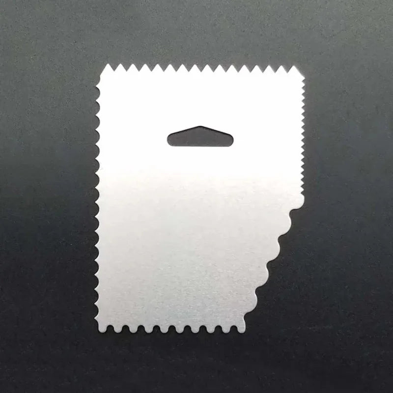 spatules pâtisserie métal blanc dentelé minimaliste ustensiles cuisine gâteau fondant glacage respectueux environnement
