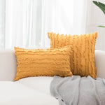 coussins décoratifs lin coton gris beige jaune boho chic 30x50cm 45x45cm 50x50cm