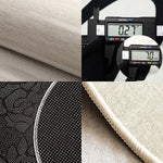 tapis carreaux géométriques moderne beige marron clair imperméable antidérapant