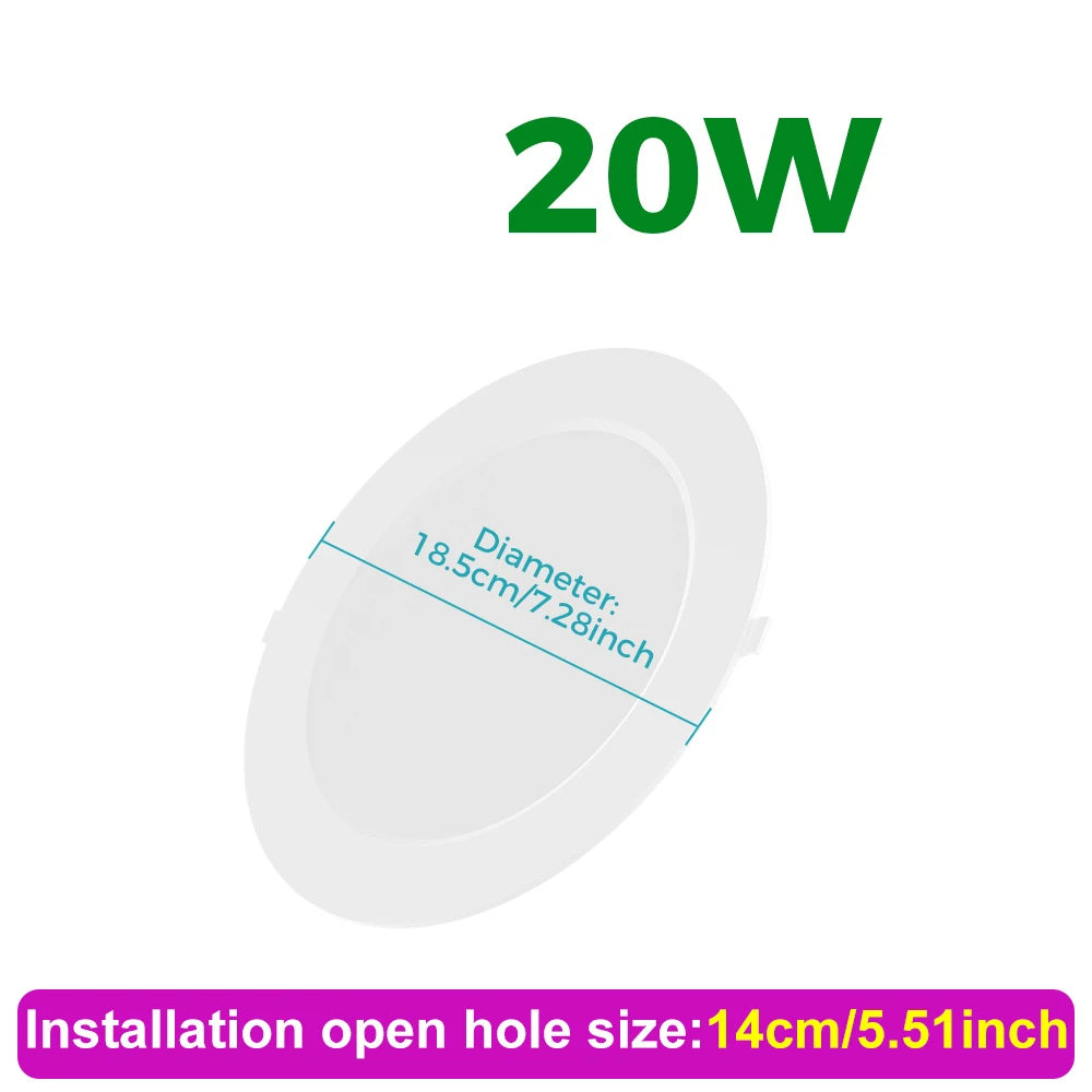 spots led downlight blanc moderne encastrables 220v 5w 10w 15w 20w 25w led haute