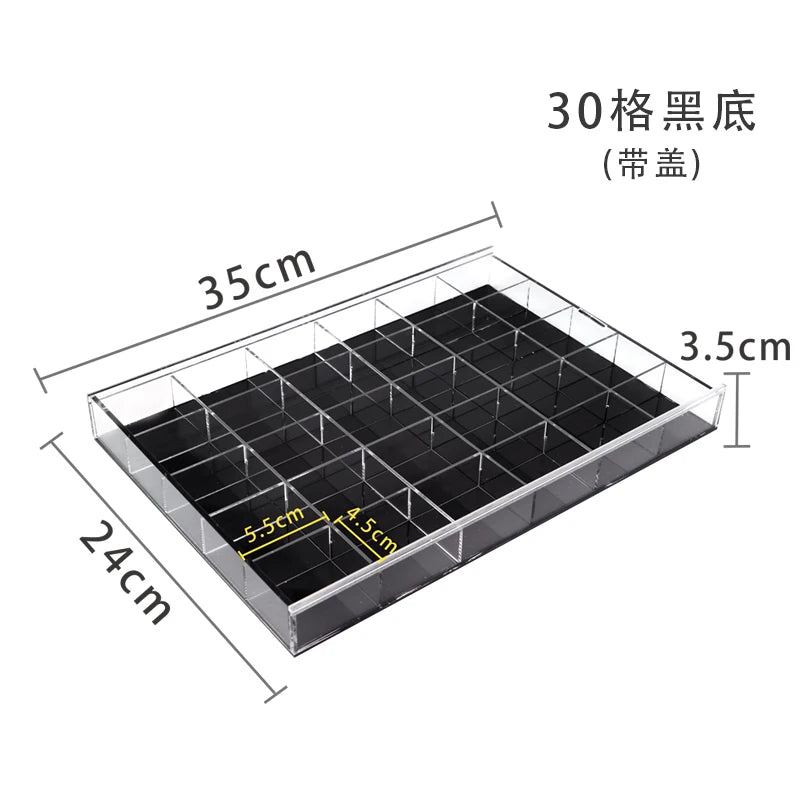 boîte rangement bijoux transparent moderne réutilisable acrylique pliable respectueux environnement