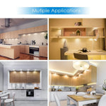 lampe led armoire cuisine éclairage sous meuble intérieur blanc autocollant adaptateur secteur
