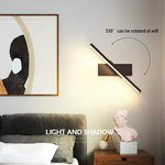 lampe murale moderne applique led noir blanc minimaliste fixée plaque