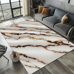 tapis moderne marbre noir blanc gris or floral salon chambre décoration extérieur commercialisation