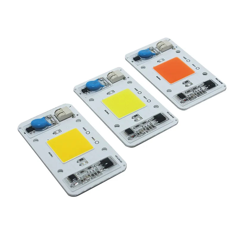 module led cob 50w full spectrum blanc jaune orange bleu moderne interrupteur étanche 6000k