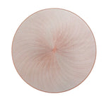 tapis table rond moderne blanc or rayures concentriques antidérapant respectueux environnement polyester unique decoration