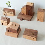 diffuseur aromatique moderne miniatures maison bois naturel décoration salon huile essentielle