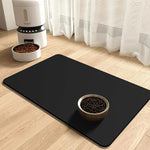 tapis sol gris moderne texture tissée adhésif 50cm 30cm 60cm 40cm brosse poils naturels